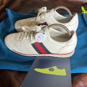 Gucci White and Red Sneakers